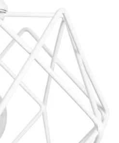 GLOBOSTAR® VORTEX 203-0001 Μοντέρνο Κρεμαστό Φωτιστικό Οροφής με Ντουί 1 x E27 AC 220-240V IP20 - Λευκό - Μ23.5 x Π23.5 x Υ20cm 17 203 0001 7