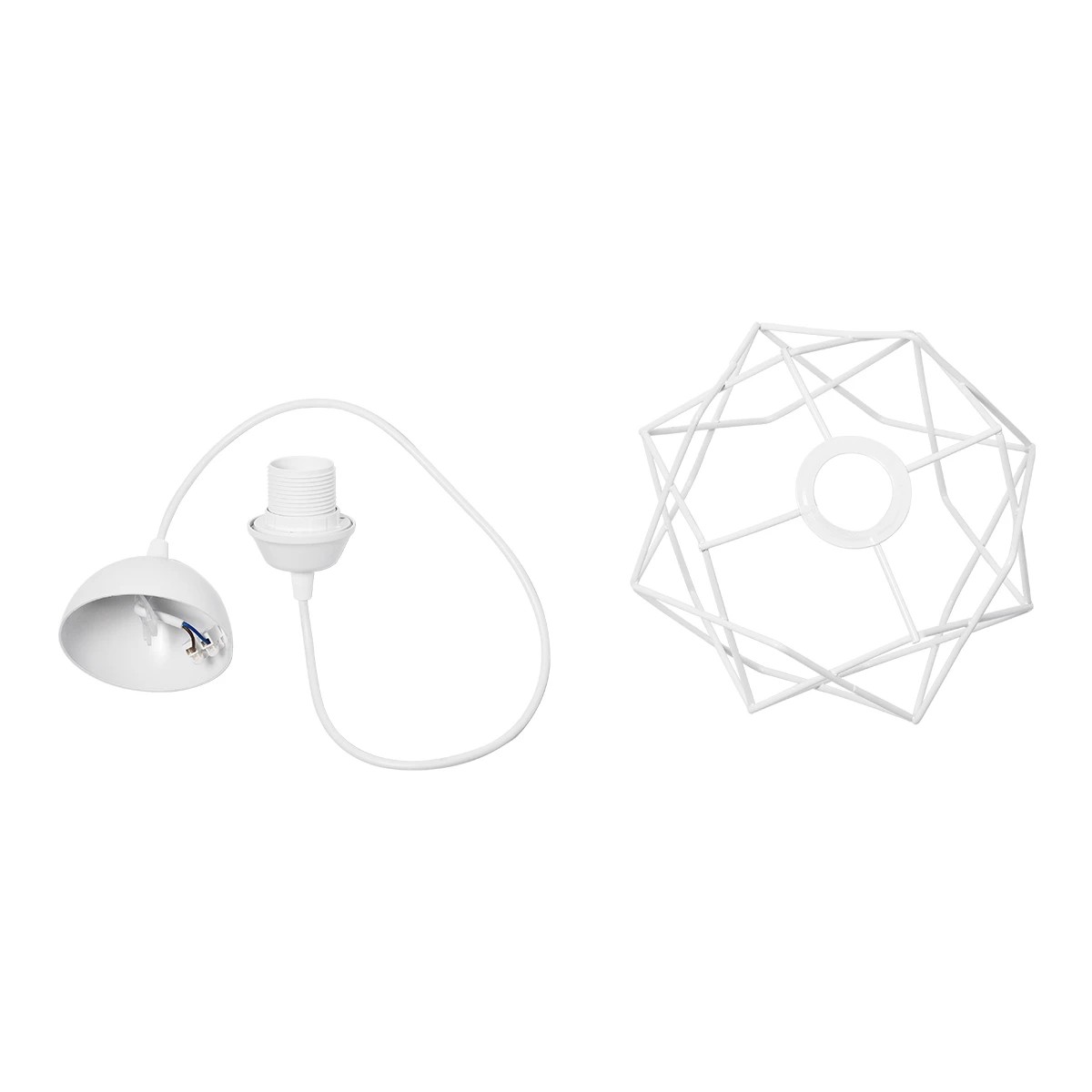 GLOBOSTAR® VORTEX 203-0001 Μοντέρνο Κρεμαστό Φωτιστικό Οροφής με Ντουί 1 x E27 AC 220-240V IP20 - Λευκό - Μ23.5 x Π23.5 x Υ20cm 10 GLOBOSTAR® VORTEX 203-0001 Μοντέρνο Κρεμαστό Φωτιστικό Οροφής με Ντουί 1 x E27 AC 220-240V IP20 - Λευκό - Μ23.5 x Π23.5 x Υ20cm - Image 9