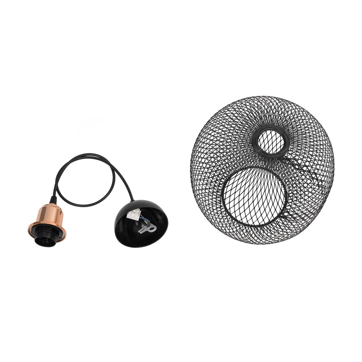 GLOBOSTAR® WIRE 203-0004 Μοντέρνο Κρεμαστό Φωτιστικό Οροφής με Ντουί 1 x E27 AC 220-240V IP20 - Μαύρο & Χάλκινο - Μ25 x Π25 x Υ30cm 11 GLOBOSTAR® WIRE 203-0004 Μοντέρνο Κρεμαστό Φωτιστικό Οροφής με Ντουί 1 x E27 AC 220-240V IP20 - Μαύρο & Χάλκινο - Μ25 x Π25 x Υ30cm - Image 10