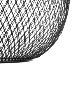 GLOBOSTAR® WIRE 203-0004 Μοντέρνο Κρεμαστό Φωτιστικό Οροφής με Ντουί 1 x E27 AC 220-240V IP20 - Μαύρο & Χάλκινο - Μ25 x Π25 x Υ30cm 19 203 0004 8