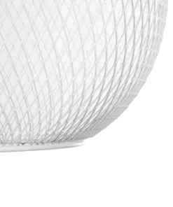 GLOBOSTAR® WIRE 203-0005 Μοντέρνο Κρεμαστό Φωτιστικό Οροφής με Ντουί 1 x E27 AC 220-240V IP20 - Λευκό & Χρυσό - Μ25 x Π25 x Υ30cm 19 203 0005 8