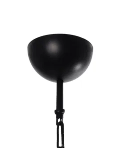 GLOBOSTAR® GATSBY 203-0007 Vintage Κρεμαστό Φωτιστικό Οροφής με Ντουί 1 x E27 AC 220-240V IP20 - Μαύρο, Μπεζ & Μελί - Μ25 x Π25 x Υ25cm 18 203 0007 8