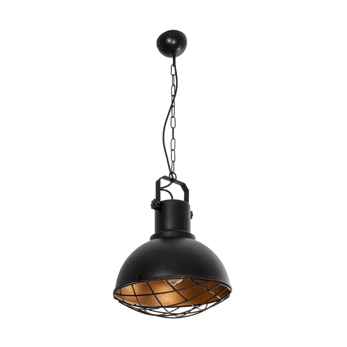 GLOBOSTAR® SIERRA 203-0011 Vintage Κρεμαστό Φωτιστικό Οροφής με Ντουί 1 x E27 AC 220-240V IP20 - Μαύρο & Χρυσό - Μ30 x Π30 x Υ40cm 4 GLOBOSTAR® SIERRA 203-0011 Vintage Κρεμαστό Φωτιστικό Οροφής με Ντουί 1 x E27 AC 220-240V IP20 - Μαύρο & Χρυσό - Μ30 x Π30 x Υ40cm - Image 3