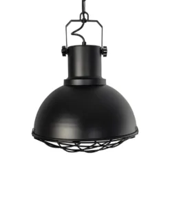 GLOBOSTAR® SIERRA 203-0011 Vintage Κρεμαστό Φωτιστικό Οροφής με Ντουί 1 x E27 AC 220-240V IP20 - Μαύρο & Χρυσό - Μ30 x Π30 x Υ40cm 14 203 0011 4