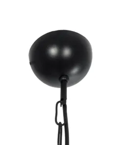 GLOBOSTAR® SIERRA 203-0011 Vintage Κρεμαστό Φωτιστικό Οροφής με Ντουί 1 x E27 AC 220-240V IP20 - Μαύρο & Χρυσό - Μ30 x Π30 x Υ40cm 18 203 0011 8