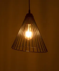 Alternative view of GLOBOSTAR® ARCWIRE 203-0015 Μοντέρνο Κρεμαστό Φωτιστικό Οροφής με Ντουί 1 x E27 AC 220-240V IP20 - Μαύρο - Μ25 x Π25 x Υ30cm