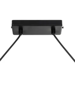 GLOBOSTAR® LATTICE 203-0018 Μοντέρνο Κρεμαστό Φωτιστικό Οροφής με Ντουί 4 x E27 AC 220-240V IP20 - Μαύρο, Μπρούτζινο & Mελί - Μ78 x Π15 x Υ81cm 18 203 0018 8