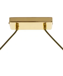 GLOBOSTAR® LATTICE 203-0019 Μοντέρνο Κρεμαστό Φωτιστικό Οροφής με Ντουί 4 x E27 AC 220-240V IP20 - Χρυσό - Μ78 x Π15 x Υ81cm 18 203 0019 8