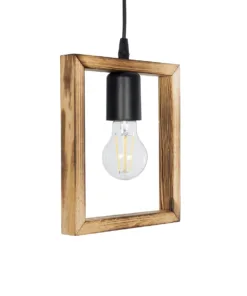 GLOBOSTAR® EDISON 203-0020 Vintage Κρεμαστό Φωτιστικό Οροφής με Ντουί 1 x E27 AC 220-240V IP20 - Μπεζ & Μαύρο - Μ19 x Π5 x Υ22cm 15 203 0020 4