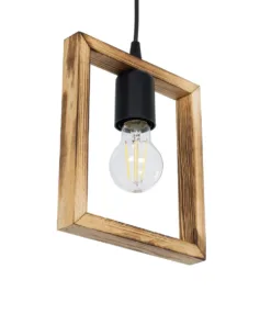 GLOBOSTAR® EDISON 203-0020 Vintage Κρεμαστό Φωτιστικό Οροφής με Ντουί 1 x E27 AC 220-240V IP20 - Μπεζ & Μαύρο - Μ19 x Π5 x Υ22cm 16 203 0020 5