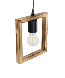 GLOBOSTAR® EDISON 203-0020 Vintage Κρεμαστό Φωτιστικό Οροφής με Ντουί 1 x E27 AC 220-240V IP20 - Μπεζ & Μαύρο - Μ19 x Π5 x Υ22cm 17 203 0020 6