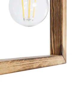 GLOBOSTAR® EDISON 203-0020 Vintage Κρεμαστό Φωτιστικό Οροφής με Ντουί 1 x E27 AC 220-240V IP20 - Μπεζ & Μαύρο - Μ19 x Π5 x Υ22cm 20 203 0020 9