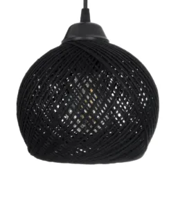 GLOBOSTAR® YASAM 203-0022 Vintage Κρεμαστό Φωτιστικό Οροφής με Ντουί 3 x E27 AC 220-240V IP20 - Μαύρο - Μ42 x Π42 x Υ54cm 17 203 0022 7