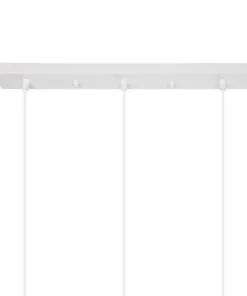 GLOBOSTAR® YASAM 203-0027 Vintage Κρεμαστό Φωτιστικό Οροφής με Ντουί 3 x E27 AC 220-240V IP20 - Λευκό - Μ45 x Π18 x Υ30cm 20 203 0027 9