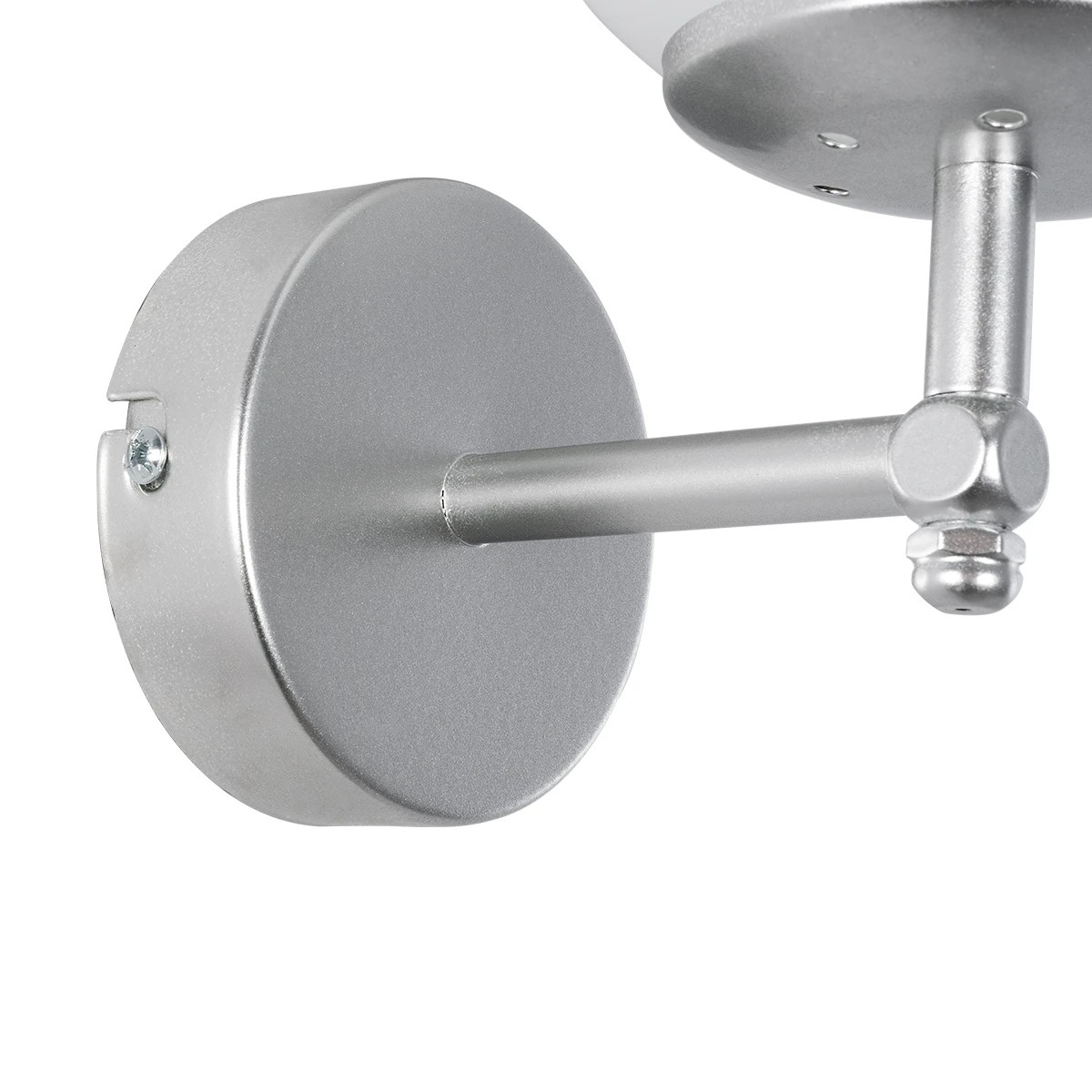 GloboStar® DALPH 203-0031 Vintage Επιτοίχιο Φωτιστικό Απλίκα Μονόφωτο 1 x E27 IP20 Ασημί Μέταλλο με Λευκό Γυαλί - M18 x Π15 x Υ23cm 6 GloboStar® DALPH 203-0031 Vintage Επιτοίχιο Φωτιστικό Απλίκα Μονόφωτο 1 x E27 IP20 Ασημί Μέταλλο με Λευκό Γυαλί - M18 x Π15 x Υ23cm - Image 5