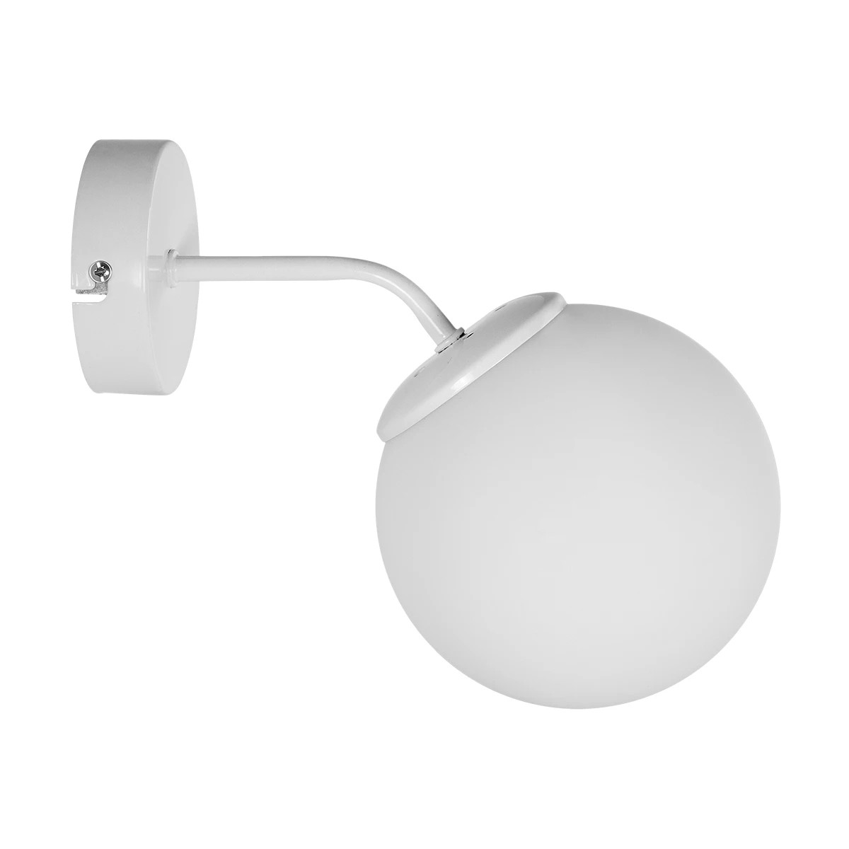 GloboStar® DALPH 203-0035 Vintage Επιτοίχιο Φωτιστικό Απλίκα Μονόφωτο 1 x E27 IP20 Λευκό Μέταλλο με Λευκό Γυαλί - M15 x Π25x Υ22cm 5 GloboStar® DALPH 203-0035 Vintage Επιτοίχιο Φωτιστικό Απλίκα Μονόφωτο 1 x E27 IP20 Λευκό Μέταλλο με Λευκό Γυαλί - M15 x Π25x Υ22cm - Image 4