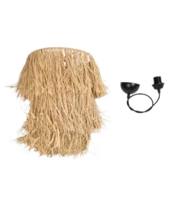 GLOBOSTAR® WEG 203-0036 Boho Κρεμαστό Φωτιστικό Οροφής με Ντουί 1 x E27 AC 220-240V IP20 - Μπεζ - M45 x Π45 x Υ53cm 21 203 0036 10