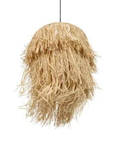 GLOBOSTAR® WEG 203-0036 Boho Κρεμαστό Φωτιστικό Οροφής με Ντουί 1 x E27 AC 220-240V IP20 - Μπεζ - M45 x Π45 x Υ53cm 16 203 0036 5