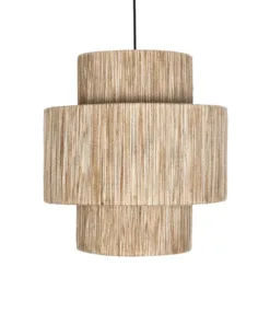 GLOBOSTAR® SALTO 203-0037 Boho Κρεμαστό Φωτιστικό Οροφής με Ντουί 1 x E27 AC 220-240V IP20 - Μπεζ - M40 x Π40 x Υ42cm 15 203 0037 4