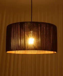 Alternative view of GLOBOSTAR® KYCLOS 203-0047 Boho Κρεμαστό Φωτιστικό Οροφής με Ντουί 1 x E27 AC 220-240V IP20 - Καφέ - M40 x Π40 x Υ25.5cm