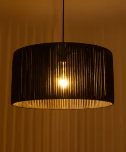 Alternative view of GLOBOSTAR® KYCLOS 203-0048 Boho Κρεμαστό Φωτιστικό Οροφής με Ντουί 1 x E27 AC 220-240V IP20 - Μαύρο - M40 x Π40 x Υ25.5cm