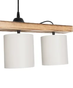 GLOBOSTAR® CUP 203-0054 Vintage Κρεμαστό Φωτιστικό Οροφής με Ντουί 5 x E27 AC 220-240V IP20 - Μπεζ & Λευκό - Μ100 x Π14 x Υ24cm 16 203 0054 6