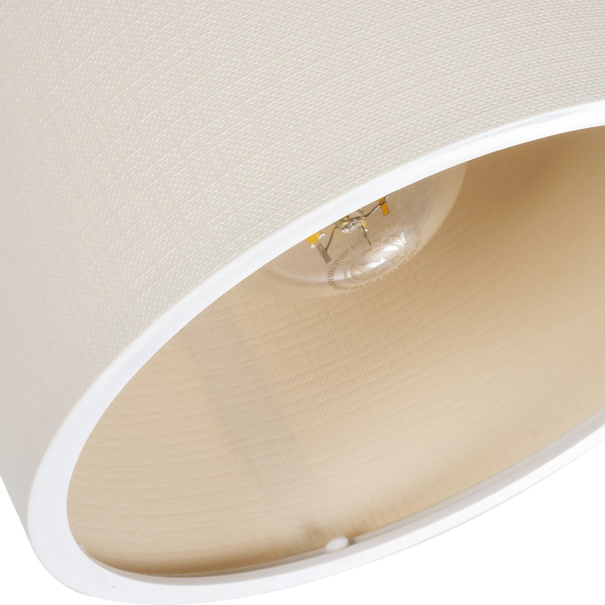 GloboStar® CUP 203-0057 Vintage Φωτιστικό Οροφής Σποτ Μονόφωτο 1 x E27 IP20 Μπεζ Ξύλο με Λευκό Ύφασμα - Μ14.5 x Π14.5 x Υ25cm 6 GloboStar® CUP 203-0057 Vintage Φωτιστικό Οροφής Σποτ Μονόφωτο 1 x E27 IP20 Μπεζ Ξύλο με Λευκό Ύφασμα - Μ14.5 x Π14.5 x Υ25cm - Image 5