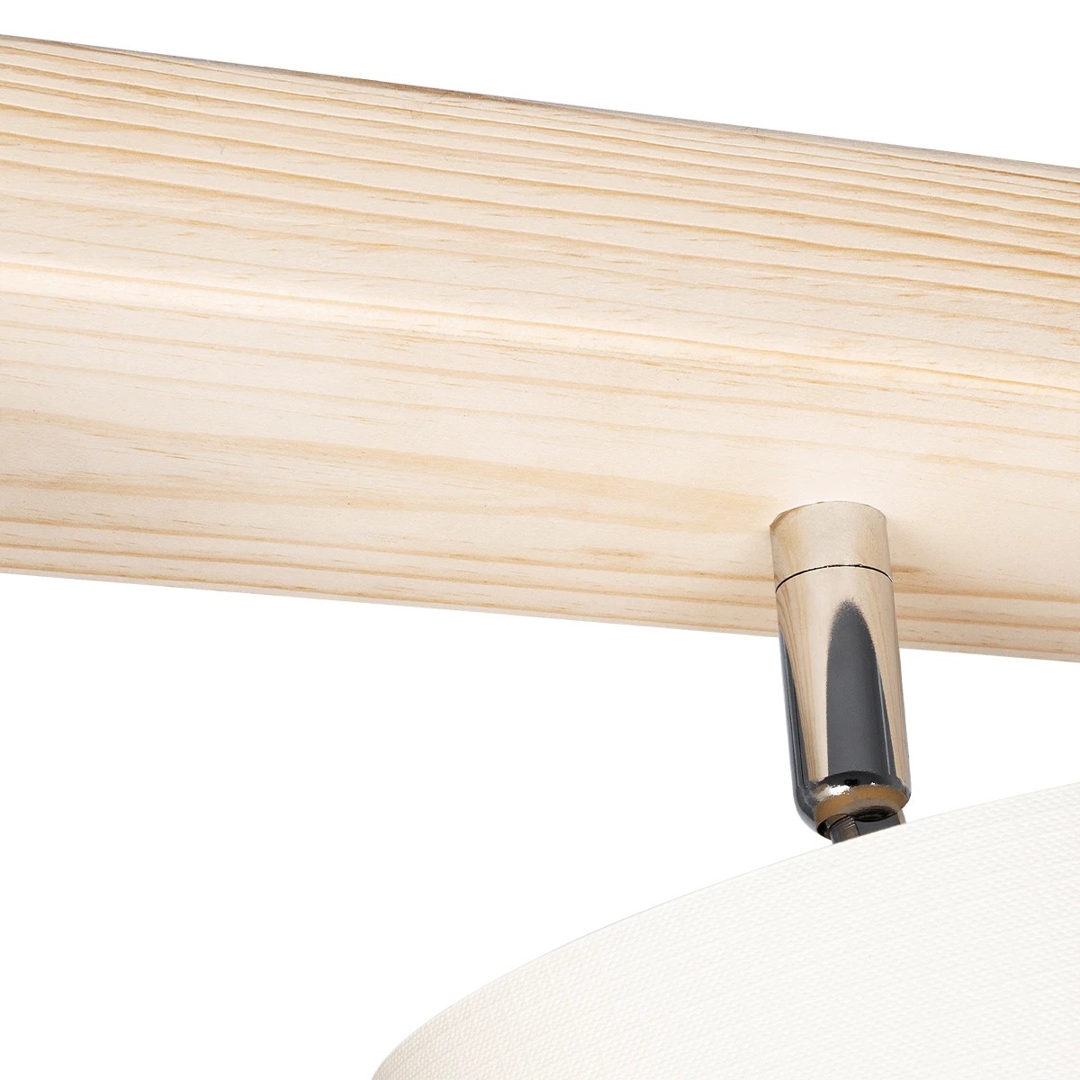 GloboStar® CUP 203-0058 Vintage Φωτιστικό Οροφής Ράγα Τρίφωτο 3 x E27 IP20 Μπέζ Ξύλο με Λευκό Ύφασμα - Μ60 x Π14 x Υ26cm 7 GloboStar® CUP 203-0058 Vintage Φωτιστικό Οροφής Ράγα Τρίφωτο 3 x E27 IP20 Μπέζ Ξύλο με Λευκό Ύφασμα - Μ60 x Π14 x Υ26cm - Image 6