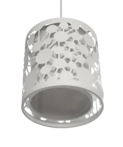 GLOBOSTAR® PETAL 203-0065 Μοντέρνο Κρεμαστό Φωτιστικό Οροφής με Ντουί 1 x E27 AC 220-240V IP20 - Λευκό - Μ23 x Π23 x Υ30cm 15 203 0065 5