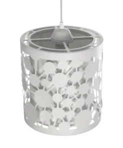 GLOBOSTAR® PETAL 203-0065 Μοντέρνο Κρεμαστό Φωτιστικό Οροφής με Ντουί 1 x E27 AC 220-240V IP20 - Λευκό - Μ23 x Π23 x Υ30cm 16 203 0065 6