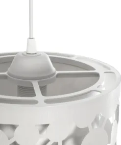 GLOBOSTAR® PETAL 203-0065 Μοντέρνο Κρεμαστό Φωτιστικό Οροφής με Ντουί 1 x E27 AC 220-240V IP20 - Λευκό - Μ23 x Π23 x Υ30cm 17 203 0065 7