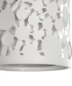 GLOBOSTAR® PETAL 203-0065 Μοντέρνο Κρεμαστό Φωτιστικό Οροφής με Ντουί 1 x E27 AC 220-240V IP20 - Λευκό - Μ23 x Π23 x Υ30cm 18 203 0065 8