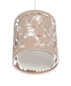 GLOBOSTAR® PETAL 203-0066 Μοντέρνο Κρεμαστό Φωτιστικό Οροφής με Ντουί 1 x E27 AC 220-240V IP20 - Ροζ - Μ23 x Π23 x Υ30cm 15 203 0066 5