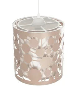 GLOBOSTAR® PETAL 203-0066 Μοντέρνο Κρεμαστό Φωτιστικό Οροφής με Ντουί 1 x E27 AC 220-240V IP20 - Ροζ - Μ23 x Π23 x Υ30cm 16 203 0066 6