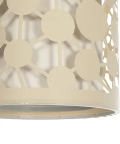 GLOBOSTAR® PETAL 203-0067 Μοντέρνο Κρεμαστό Φωτιστικό Οροφής με Ντουί 1 x E27 AC 220-240V IP20 - Μπεζ - Μ23 x Π23 x Υ30cm 18 203 0067 8