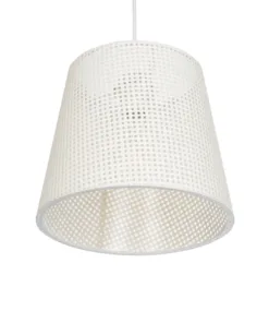 GLOBOSTAR® CONEY 203-0071 Μοντέρνο Κρεμαστό Φωτιστικό Οροφής με Ντουί 1 x E27 AC 220-240V IP20 - Λευκό - Μ26 x Π26 x Υ25cm 16 203 0071 5