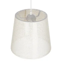 GLOBOSTAR® CONEY 203-0071 Μοντέρνο Κρεμαστό Φωτιστικό Οροφής με Ντουί 1 x E27 AC 220-240V IP20 - Λευκό - Μ26 x Π26 x Υ25cm 17 203 0071 6