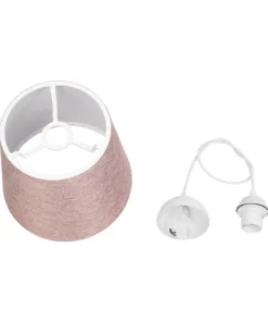 GLOBOSTAR® CONEY 203-0072 Μοντέρνο Κρεμαστό Φωτιστικό Οροφής με Ντουί 1 x E27 AC 220-240V IP20 - Ροζ - Μ26 x Π26 x Υ25cm 21 203 0072 10