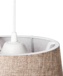 GLOBOSTAR® CONEY 203-0073 Μοντέρνο Κρεμαστό Φωτιστικό Οροφής με Ντουί 1 x E27 AC 220-240V IP20 - Καφέ - Μ26 x Π26 x Υ25cm 19 203 0073 8