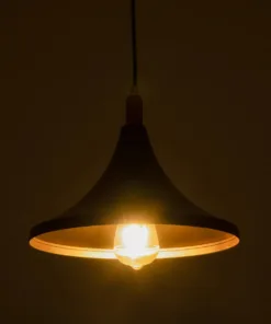 Alternative view of GLOBOSTAR® BELFRY 203-0077 Μοντέρνο Κρεμαστό Φωτιστικό Οροφής με Ντουί 1 x E27 AC 220-240V IP20 - Μαύρο & Χρυσό - Μ29.5 x Π29.5 x Υ22cm