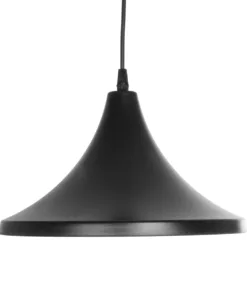 GLOBOSTAR® BELFRY 203-0078 Μοντέρνο Κρεμαστό Φωτιστικό Οροφής με Ντουί 1 x E27 AC 220-240V IP20 - Μαύρο - Μ29.5 x Π29.5 x Υ21cm 15 203 0078 4