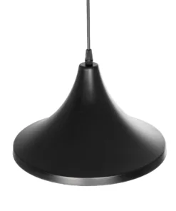 GLOBOSTAR® BELFRY 203-0078 Μοντέρνο Κρεμαστό Φωτιστικό Οροφής με Ντουί 1 x E27 AC 220-240V IP20 - Μαύρο - Μ29.5 x Π29.5 x Υ21cm 17 203 0078 6