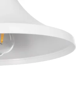 GLOBOSTAR® BELFRY 203-0079 Μοντέρνο Κρεμαστό Φωτιστικό Οροφής με Ντουί 1 x E27 AC 220-240V IP20 - Λεύκο - Μ29.5 x Π29.5 x Υ21cm 18 203 0079 7