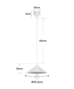 GLOBOSTAR® FONTE 203-0080 Μοντέρνο Κρεμαστό Φωτιστικό Οροφής με Ντουί 1 x E27 AC 220-240V IP20 - Μαύρο - Μ30 x Π30 x Υ15cm 22 203 0080 11