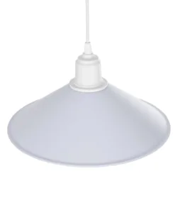 GLOBOSTAR® FERRO 203-0087 Μοντέρνο Κρεμαστό Φωτιστικό Οροφής με Ντουί 1 x E27 AC 220-240V IP20 - Λευκό - Μ30 x Π30 x Υ15cm 17 203 0087 6