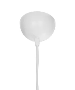 GLOBOSTAR® PROMO 203-0088 Μοντέρνο Κρεμαστό Φωτιστικό Οροφής με Ντουί 1 x E27 AC 220-240V IP20 - Λευκό - Μ25.5 x Π25.5 x Υ20cm 20 203 0088 9