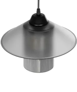 GLOBOSTAR® PROMO 203-0089 Μοντέρνο Κρεμαστό Φωτιστικό Οροφής με Ντουί 1 x E27 AC 220-240V IP20 - Μαύρο & Μαύρο Φιμέ - Μ25.5 x Π25.5 x Υ20cm 17 203 0089 6