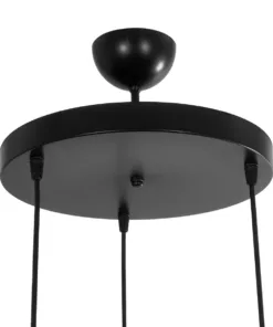 GLOBOSTAR® CAGE 203-0097 Vintage Κρεμαστό Φωτιστικό Οροφής με Ντουί 3 x E27 AC 220-240V IP20 - Μαύρο - Μ45 x Π45 x Υ45cm 17 203 0097 8