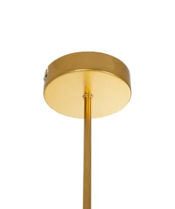 GloboStar® GLOBUS 203-0105 Μοντέρνο Φωτιστικό Οροφής Μπάλα Πολύφωτο 4 x E27 IP20 Χρυσό Μέταλλο με Λευκό Γυαλί - Μ70 x Π15 x Υ34cm 18 203 0105 8