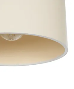 GLOBOSTAR® BLAZE 203-0106 Μοντέρνο Κρεμαστό Φωτιστικό Οροφής με Ντουί 1 x E27 AC 220-240V IP20 - Μπεζ - Μ22 x Π22 x Υ20cm 18 203 0106 7